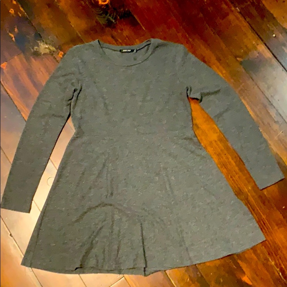 Obey Heather Gray Skater Dress